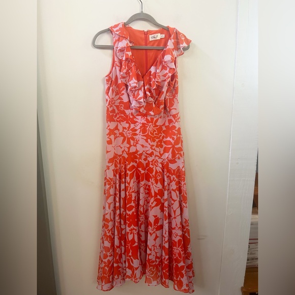 Eliza J ruffled midi dress - Picture 1 of 4